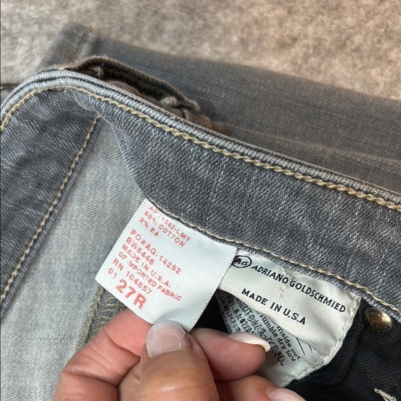 AG The Camila Super Skinny Jeans โ Size 27R | Distressed Gray ๐ - Picture 12 of 16